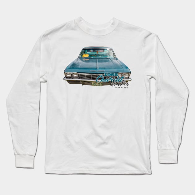 1965 Chevrolet Bel Air 2 Door Sedan Long Sleeve T-Shirt by Gestalt Imagery